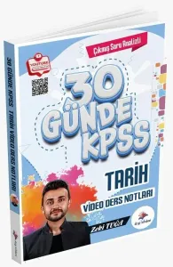 Dizgi Kitap Yayınları KPSS 30 Günde Tarih Video Ders Notları