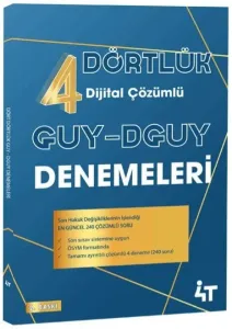 4T Yayınları 2026 GUY DGUY Dört Dörtlük 4 Deneme Çözümlü