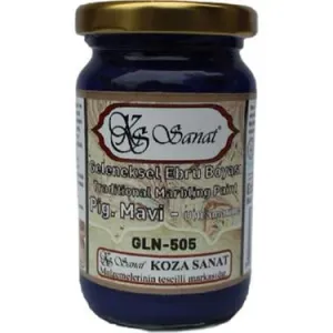 Koza Sanat Ebru Boyası PİGMENT MAVİ - ULTRAMARİN