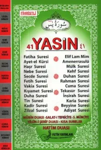 41 Yasin [Arapça-Fihristli] (Orta Boy-Yeşil) (Brd)
