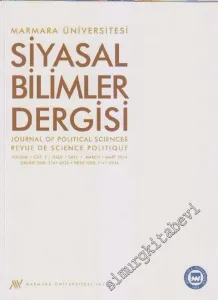 Marmara Üniversitesi Siyasal Bilimler Dergisi - Journal Of Political Sciences Revue De Science Politique - Sayı: 1  2    Mart