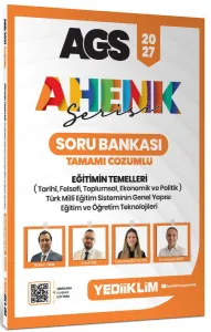 Yediiklim Yayınları 2027 AGS Ahenk Serisi Eğitimin Temelleri Tamamı Çözümlü Soru Bankası