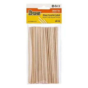 BRONS YUVARLAK CUBUK NATUREL İNCE BR-916