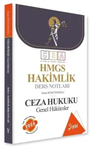 Yetki Yayınları 2026 HMGS Hakimlik Ceza Hukuku Genel Hükümler Ders Notları