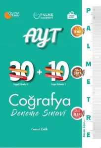 Palme Yayınları AYT Coğrafya Palmetre 30+10 Deneme Sınavı Video Çözümlü