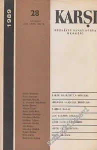Karşı - Edebiyat Sanat Düşün Dergisi  - Sayı: 28      Ağustos