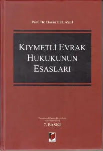 Kıymetli Evrak Hukukunun Esasları