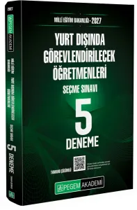 Pegem Yayınları 2027 MEB Yurt Dışında Görevlendirilecek Öğretmenleri Seçme Sınavı 5 Deneme Çözümlü