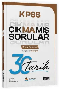 Akademi Denizi KPSS Tarih Çıkmamış Sorular 30'lu Deneme