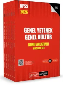 Pegem Yayınları 2026 KPSS Genel Yetenek Genel Kültür Lisans Konu Anlatımlı Modüler Set (6 Kitap)