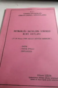 Saymanlığa Hazırlama Semineri Ders Notları