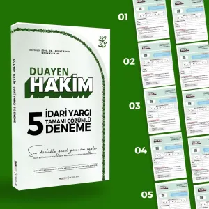 Yakın Eğitim Yayınları DUAYEN İdari Hakimlik Tamamı Çözümlü 5 Deneme
