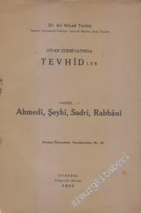 Divan Edebiyatında Tevhid'ler  (4 Fasikül) -        1936