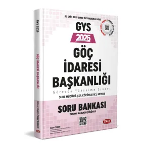 Data Yayınları 2025 Göç İdaresi Başkanlığı GYS Soru Bankası (Tamamı Karekod Çözümlü)