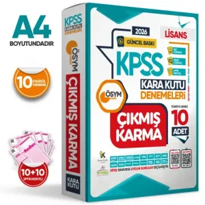 İnformal Yayınları 2026 KPSS Genel Kültür Genel Yetenek ÖSYM Çıkmış Karma Kara Kutu 10'lu Deneme Dijital Çözümlü