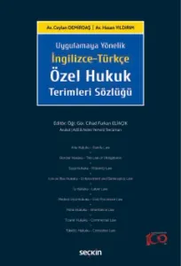 İngilizce–Türkçe Özel Hukuk Terimleri Sözlüğü
