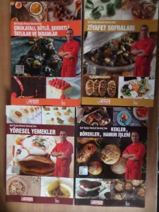 Şef Eyüp Kemal Sevinç'ten Tatlı Ve Yemek Kitapları 4 Adet