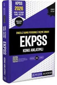 Pegem Yayınları 2026 EKPSS Engelli Kamu Personeli Seçme Sınavı Konu Anlatımlı