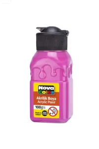 NOVA COLOR AKRİLİK BOYA ŞİŞE PEMBE 100 CC