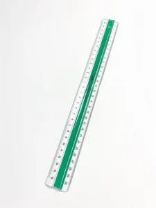 Linex Anti Slide Kaydırmaz Cetvel 30 cm Yeşil