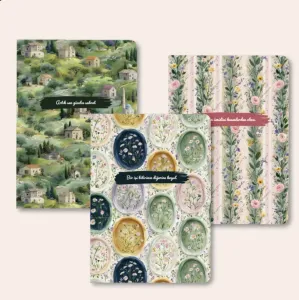 Râyihâ - Çiçekli – 3’lü Mininote Defter