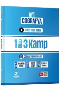 Zeduva Yayınları Coğrafyanın Kodları AYT Coğrafya 1 Kitap 3 Kamp Video Ders Kitabı
