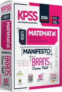 İnformal Yayınları 2026 KPSS Matematik 3 Adım Manifesto Branş Deneme