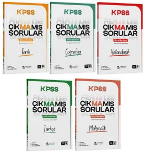 Akademi Denizi KPSS Genel Yetenek Genel Kültür Çıkmamış Sorular Soru Bankası 5'li Set