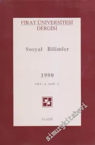 Fırat Üniversitesi Dergisi, Sosyal Bilimler - Sayı: 2  4