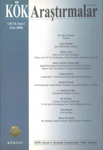 Kök Araştırmalar: Kök Sosyal ve Stratejik Araştırmalar Dergisi