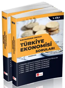 Akfon Yayınları 2026 Kaymakam Okulu Türkiye Ekonomisi Tamamı Geniş Çözümlü Soru Bankası (2 Cilt)