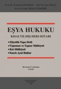 Eşya Hukuku Kısaltılmış Ders Kitabı