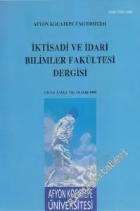 Afyon Kocatepe Üniversitesi İktisadi ve İdari Bilimler Fakültesi Dergisi - 2  1    Aralık
