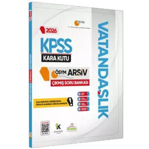 Kara Kutu Yayınları 2026 KPSS VATANDAŞLIK Kara Kutu ÖSYM Çıkmış Soru Havuzu Bankası Konu Özetli Dijital Çözümlü