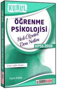 Süvari Akademi KPSS Eğitim Bilimleri Öğrenme Psikolojisi Hızlı Öğretim Ders Notları 2018