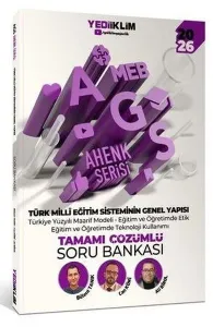 Yediiklim Yayınları 2026 MEB AGS Ahenk Serisi Türk Milli Eğitim Sisteminin Genel Yapısı Tamamı Çözümlü Soru Bankası