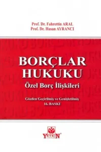Borçlar Hukuku Özel Borç İlişkileri