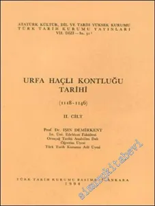 Urfa Haçlı Kontluğu Tarihi, Cilt 2: 1118 - 1146 -        1994