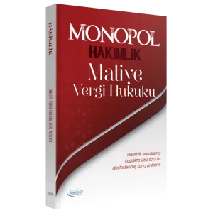 MONOPOL Hakimlik Maliye Vergi Hukuku