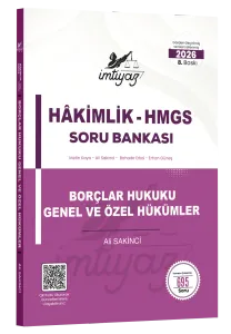 İMTİYAZ 2026 HMGS Hakimlik Borçlar Hukuku (Genel Hükümler-Özel Hükümler) Soru Bankası