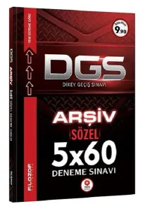 Filozof DGS Arşiv Sözel 5x60 Tamamı Video Çözümlü Deneme Sınavı-YENİ