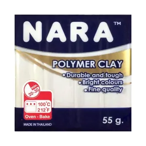 NARA POLYMER CLAY 55gr.WHITE / BEYAZ ( Polimer Kil )