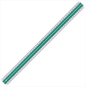 Linex Anti Slide Kaydırmaz Cetvel 40 cm Yeşil