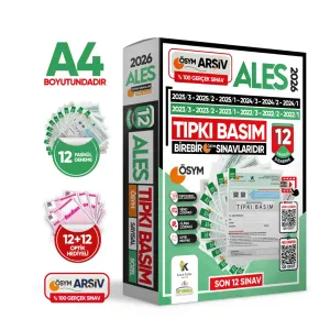 İnformal Yayınları 2026 ALES ÖSYM Tıpkı Basım Çıkmış Soru 12'li Deneme Paketi Video ve Dijital Çözümlü Türkiye Geneli