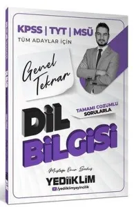 Yediiklim Yayınları 2026 KPSS TYT MSÜ Tüm Adaylar İçin Dil Bilgisi Tamamı Çözümlü Sorularla Genel Tekrar