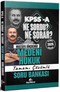 Dizgi Kitap Yayınları 2026 KPSS A Medeni Hukuk Ne Sordu Ne Sorar Tamamı Çözümlü Soru Bankası