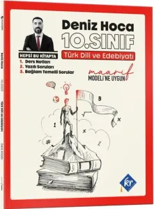 KR Akademi Deniz Hoca 10. Sınıf Türk Dili ve Edebiyatı Maarif Model Konu Anlatım ve Yazılı Soruları Kitabı