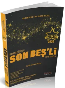 BEST OF Tamamı Çözümlü Son Beşli Soru Bakası