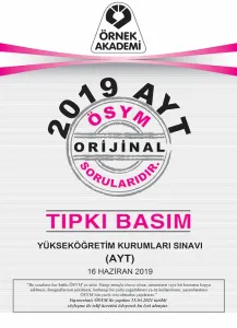 SÜPER FİYAT Örnek Akademi YKS AYT 2019 Tıpkı Basım