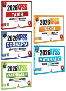 Tekrar Akademi 2026 KPSS Genel Yetenek Genel Kültür Video Ders Notları 5'li Set